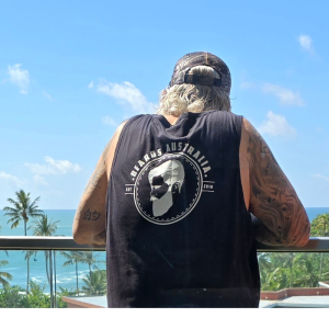 Beards Australia Organic Black Cotton Muscle Shirt