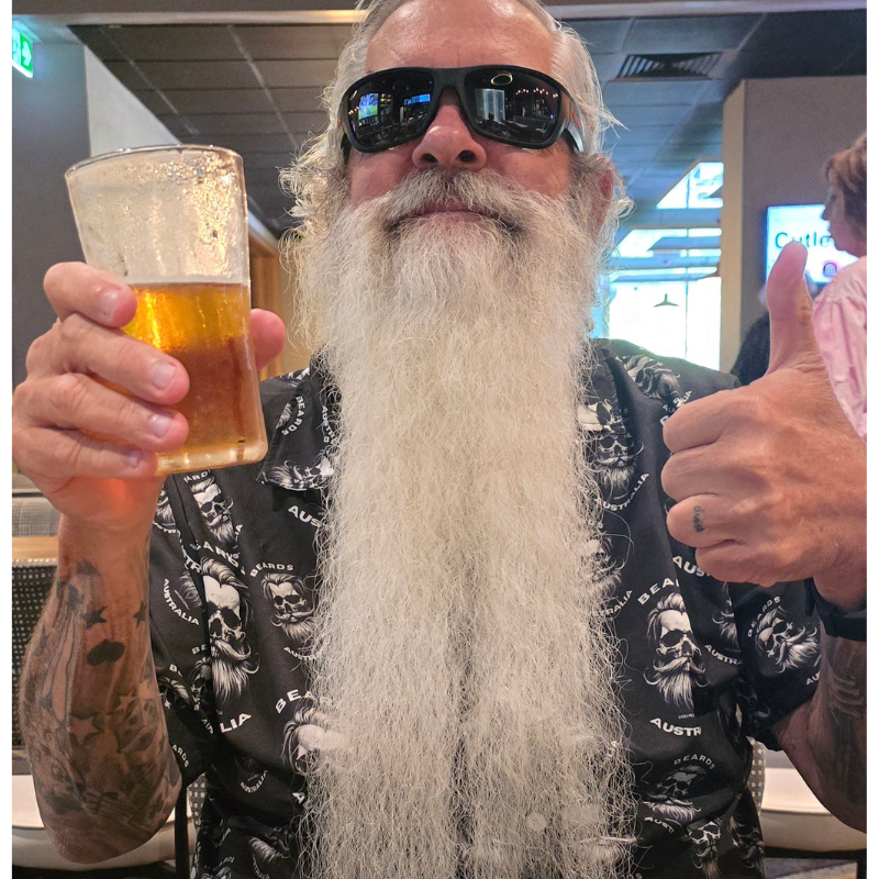 Beards Australia Black Skull Shirt - Image 2